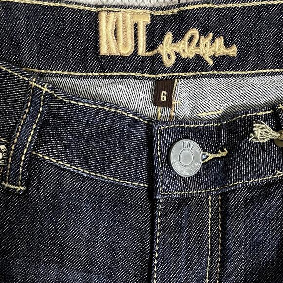Kut From The Kloth Jeans Womens 6 32X34 Blue Splendid Bootcut Embroidered Tall - Picture 8 of 16